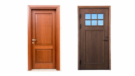 Flush Door vs Wooden Panel Door