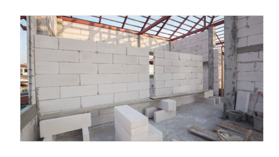 AAC Block and Red Clay Bricks
